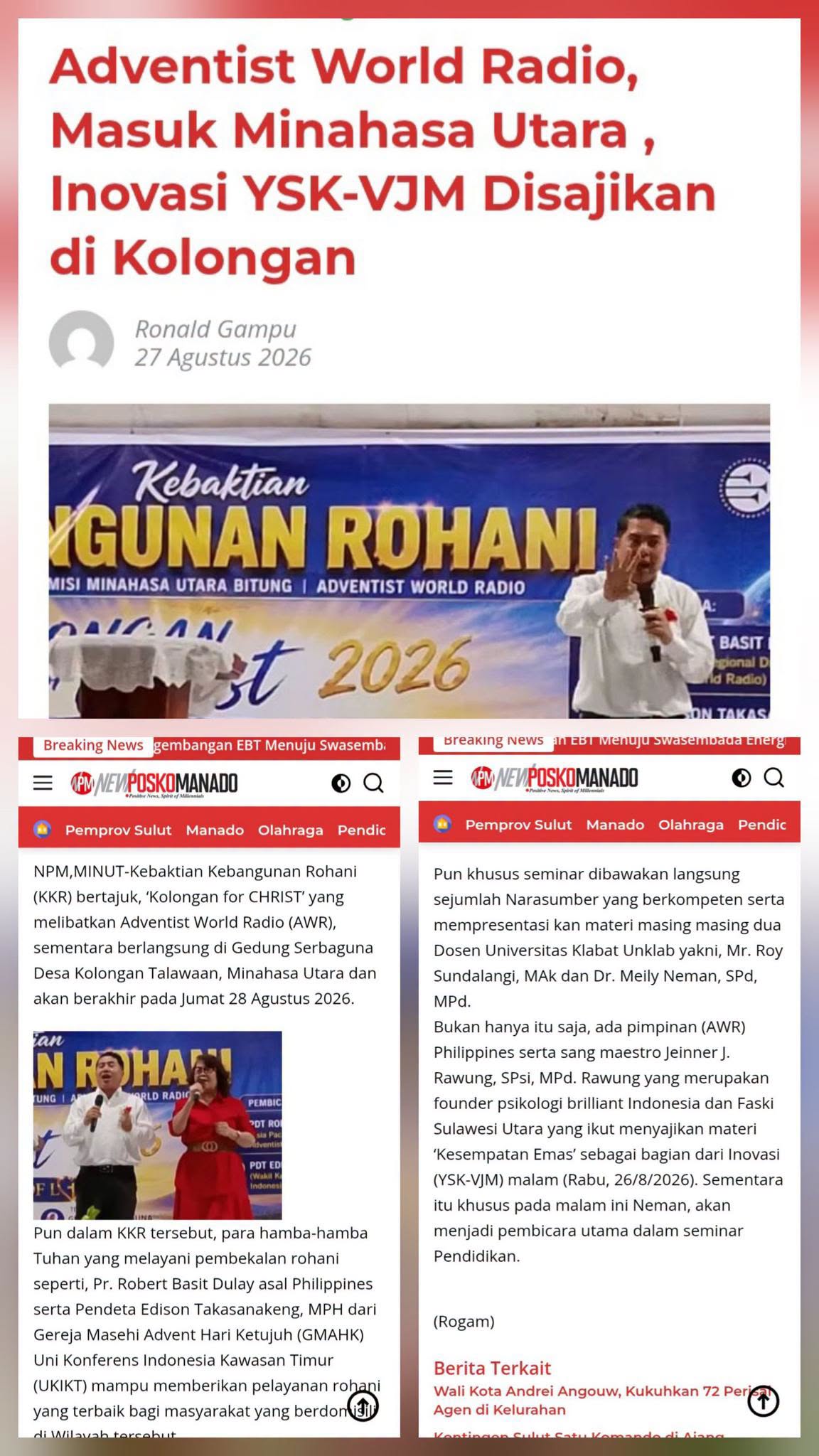 Oma-Oma Cantik Sambut Inovasi YSK-V di Minahasa Utara